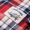 Chemise à carreaux pour enfants rouge et bleu marine 92 