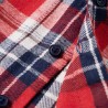 Chemise à carreaux pour enfants rouge et bleu marine 92 