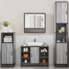 Ensemble de meubles de salle de bain 4 pcs sonoma gris 