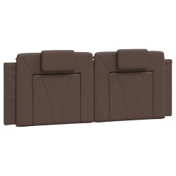 Lit avec matelas marron 140x200 cm similicuir 