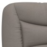 Lit avec matelas taupe 140x200 cm tissu 