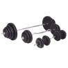 Ensemble d'haltères et barres d'haltères 120 kg 