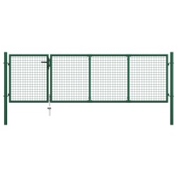 Portillon Acier 350x100 cm Vert 