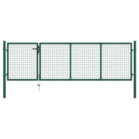 Portillon Acier 350x100 cm Vert 
