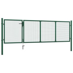 Portillon Acier 350x100 cm Vert 