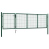 Portillon Acier 350x100 cm Vert 