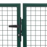Portillon Acier 350x100 cm Vert 