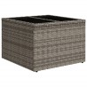Salon de jardin 6 pcs avec coussins gris résine tressée 