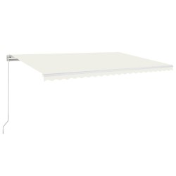 Auvent manuel rétractable 500x350 cm Crème 