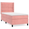 Sommier à lattes de lit avec matelas Rose 90x190 cm Velours 