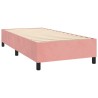 Sommier à lattes de lit avec matelas Rose 90x190 cm Velours 