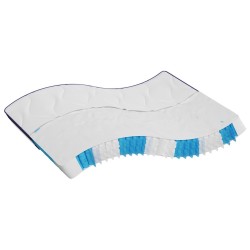 Matelas à ressorts ensachés dureté moyenne 200x200 cm 