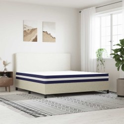 Matelas à ressorts ensachés dureté moyenne 200x200 cm 