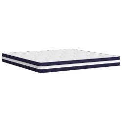 Matelas à ressorts ensachés dureté moyenne 200x200 cm 