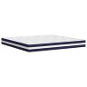 Matelas à ressorts ensachés dureté moyenne 200x200 cm 