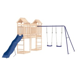 Aire de jeux d'extérieur bois de pin massif 