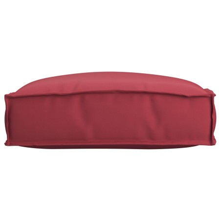 Coussin de palette bourgogne 50x50x12 cm en tissu Oxford 