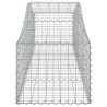 Paniers à gabions arqués 7 pcs 200x50x40/60 cm fer galvanisé 