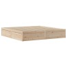 Cadre de lit sans matelas 200x200 cm bois massif de pin 