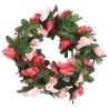 Guirlandes de fleurs de Noël 6 pcs rose 250 cm 