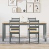 Ensemble à manger Panama 5 pcs gris bois de pin massif 