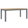 Ensemble à manger Panama 5 pcs gris bois de pin massif 