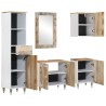Ensemble de meubles de salle de bain 5 pcs bois manguier massif 