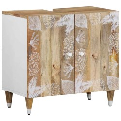 Ensemble de meubles de salle de bain 5 pcs bois manguier massif 