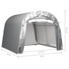 Tente de rangement 300x300 cm Acier Gris 