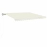 Auvent rétractable automatique 400x350 cm Crème 