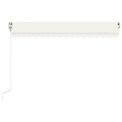 Auvent rétractable automatique 400x350 cm Crème 