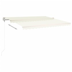 Auvent rétractable automatique 400x350 cm Crème 