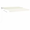 Auvent rétractable automatique 400x350 cm Crème 