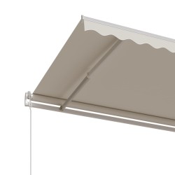 Auvent rétractable automatique 400x350 cm Crème 