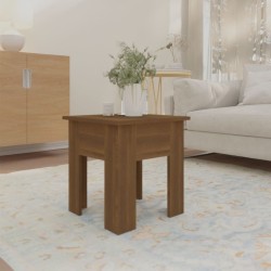 Table basse chêne marron 40x40x42 cm bois d'ingénierie 