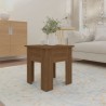 Table basse chêne marron 40x40x42 cm bois d'ingénierie 