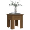 Table basse chêne marron 40x40x42 cm bois d'ingénierie 