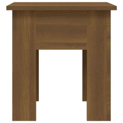 Table basse chêne marron 40x40x42 cm bois d'ingénierie 