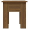 Table basse chêne marron 40x40x42 cm bois d'ingénierie 