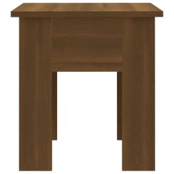 Table basse chêne marron 40x40x42 cm bois d'ingénierie 