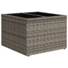 Salon de jardin 6 pcs avec coussins gris résine tressée 