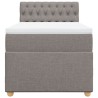Sommier à lattes de lit avec matelas Taupe 80x200 cm Tissu 