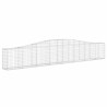 Paniers à gabions arqués 4 pcs 400x30x60/80 cm Fer galvanisé 