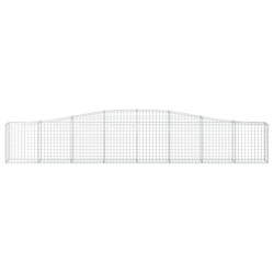 Paniers à gabions arqués 4 pcs 400x30x60/80 cm Fer galvanisé 