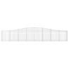 Paniers à gabions arqués 4 pcs 400x30x60/80 cm Fer galvanisé 