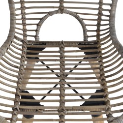 Chaises à manger lot de 6 marron rotin naturel 