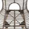 Chaises à manger lot de 6 marron rotin naturel 
