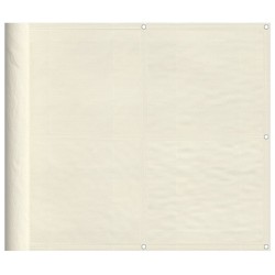 Écran de balcon crème 90x700 cm 100% polyester oxford 