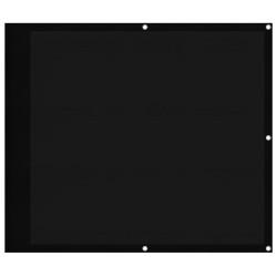 Écran de balcon noir 90x700 cm 100% polyester oxford 