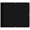 Écran de balcon noir 90x700 cm 100% polyester oxford 